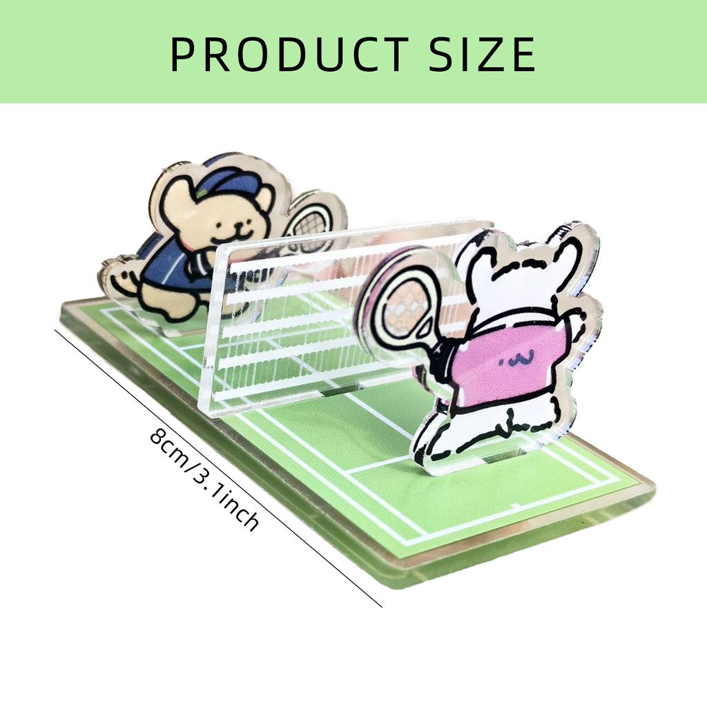 Decorative Phone Stand Badminton Court Phone Mount Holder Adjustable for Watching Matches and Training Session