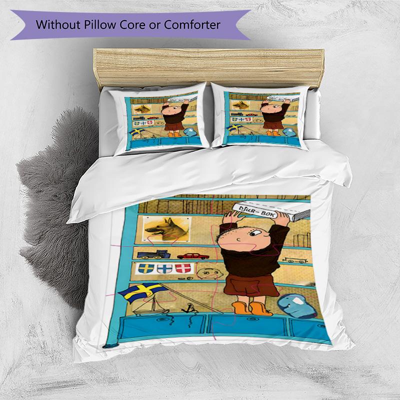 3pcs Duvet Cover Set (1*Duvet Cover + 2*Pillowcase, Without Core), Alfons Aberg Print Bedding Set, Bedroom Decor, All‑Season, Birthday Gift