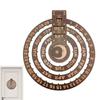 Stylish Rotating Calendar Retro Hanging Calendar Silent Operation Perpetual Calendar  Indoor