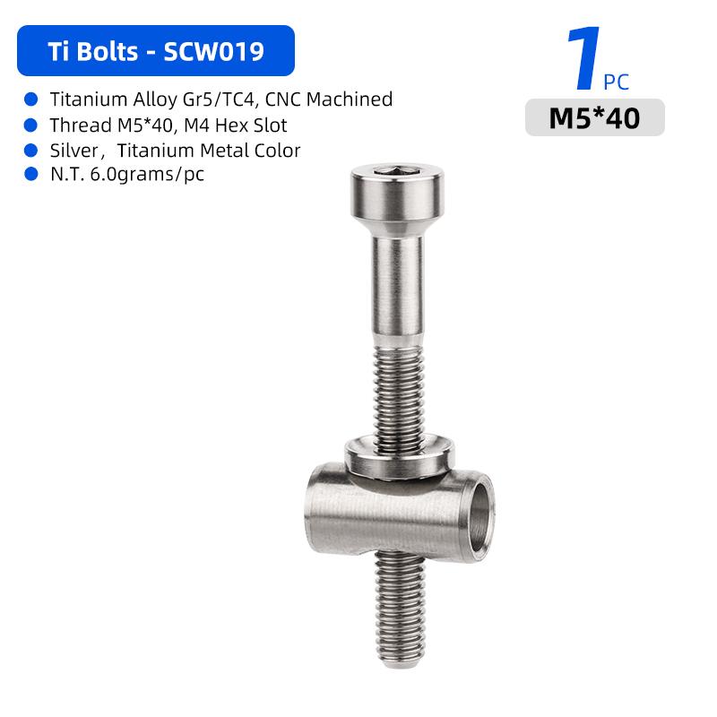 Deemount Титановые Болты для Подседельного Штыря 30/40 мм CNC-обработанный TC4 Винт Крепление Седла Велосипеда M4 Шестигранный Шлиц Крепление Подседельного Штыря MTB Дорожный