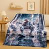 2026 New Top Hip Hop Rapper Star Cartoon Art Flannel Blanket,Ultra Soft Warm Plush Throw for Home Bedroom Bed Sofa Cover Office