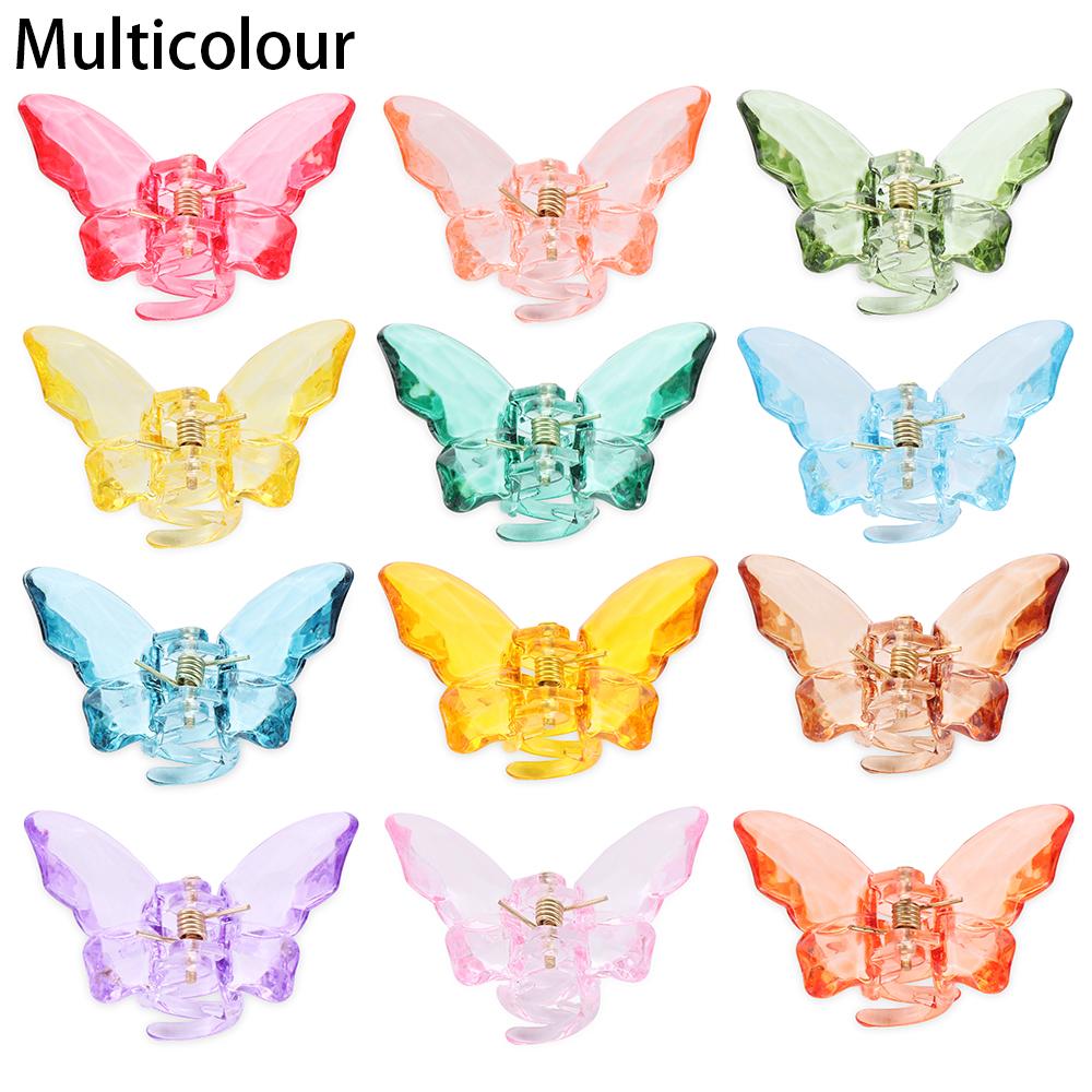 Головные уборы Прозрачный Кристалл Инструменты для укладки Акриловые Заколки для волос Бабочка Зажим для волос Крабы Заколки