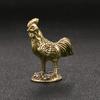 Chic Rooster Sculpture Retro Exquisite Clear Lines Chicken Figurine for Office