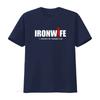 Футболка Ironwife Поддержка Триатлона для Триатлета Плавание Велосипед Бег Топ Смешной Три-Юмор Я Выжил Его План Тренировок винтаж