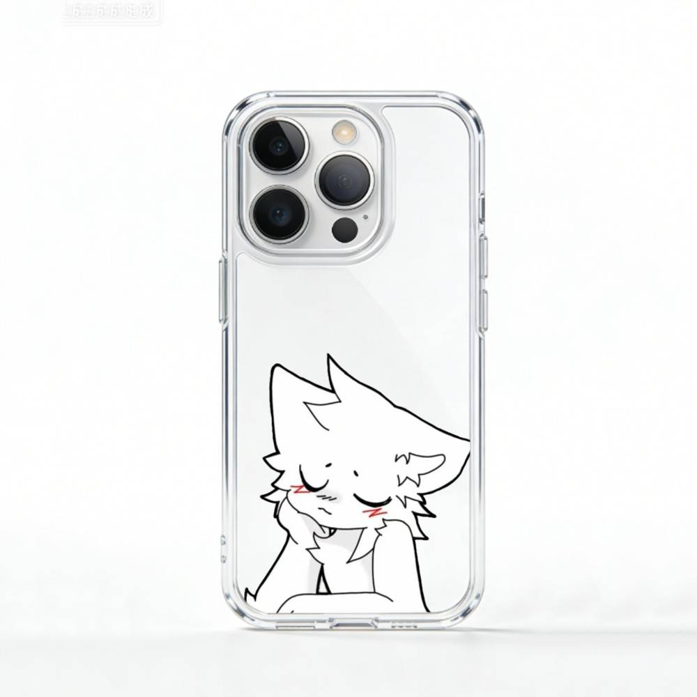 B-Boykisser F-Furry C-Cute Чехол для телефона для iPhone 17 16 15 14 13 12 11 Mini Pro Max Plus Прозрачная крышка