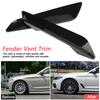 2x Gloss Black Side Fender Vent Outlet Cover Trim For BMW 5 Series G30 2017-2018