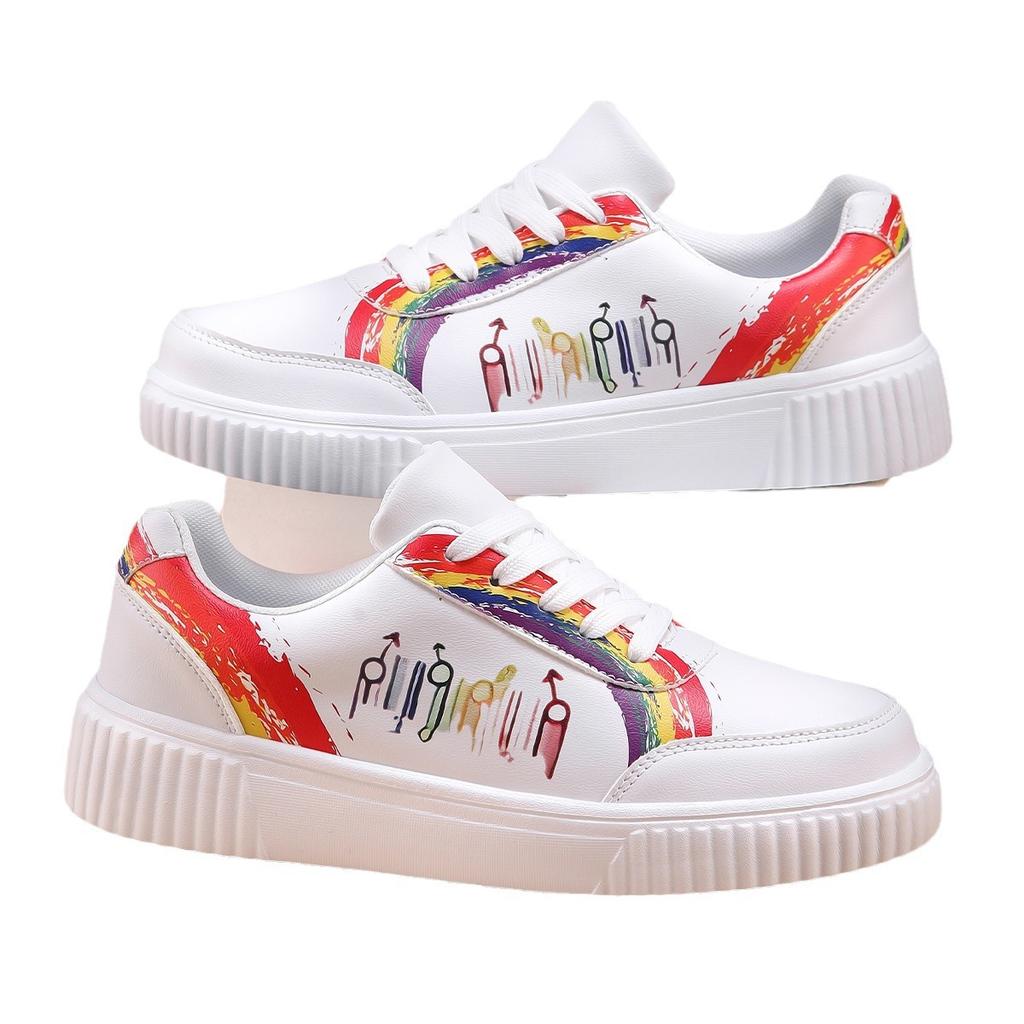 Fashion men's shoes couple shoes colorful new versatile light luxury board shoes summer casual shoes