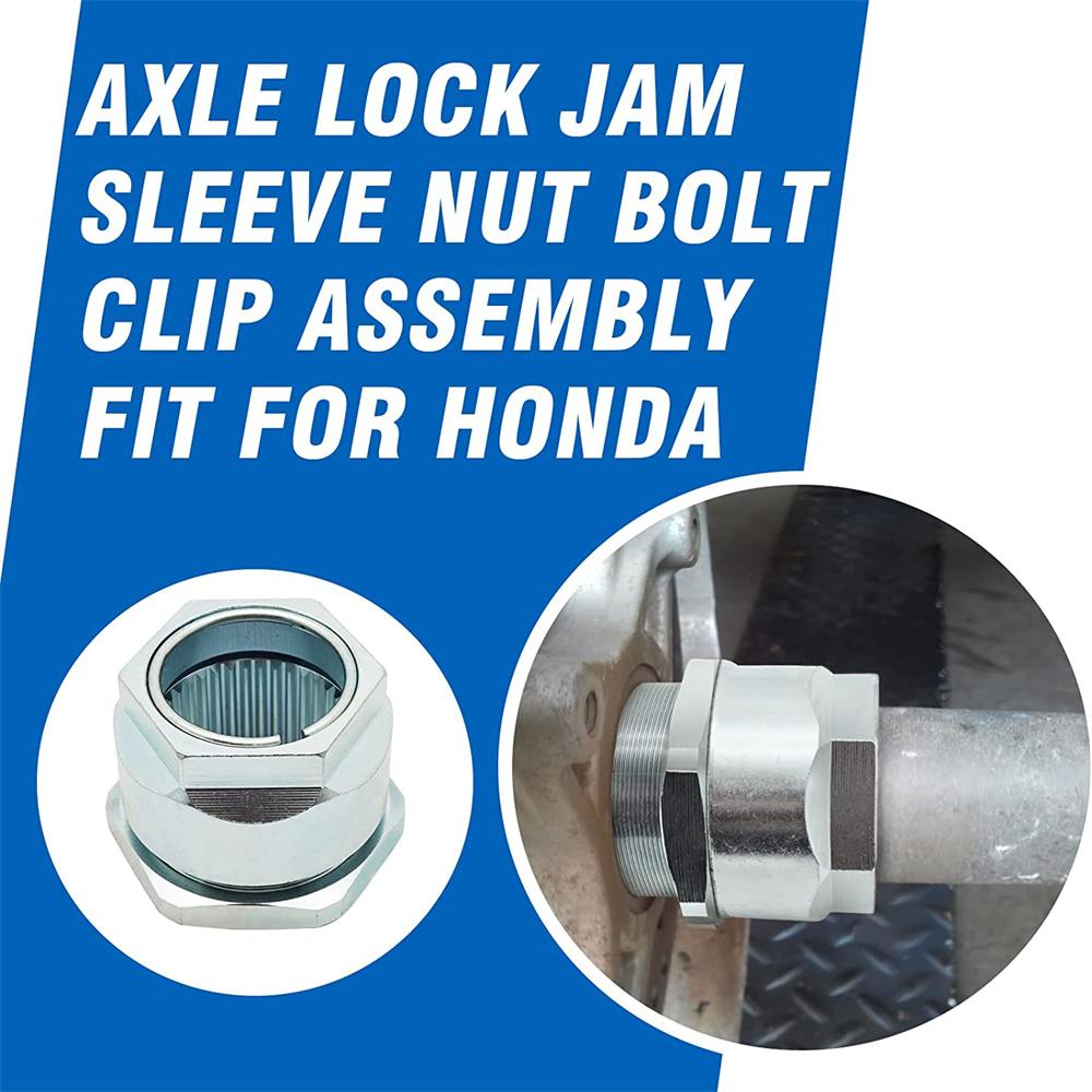 1 x Комплект стопорного болта оси, стопорной гайки оси, стопорного кольца 90308-HB9-000 для квадроциклов Honda TRX400X TRX450R