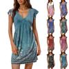 Женские летние платья, свободные сарафаны без рукавов с U-образным вырезом и карманами