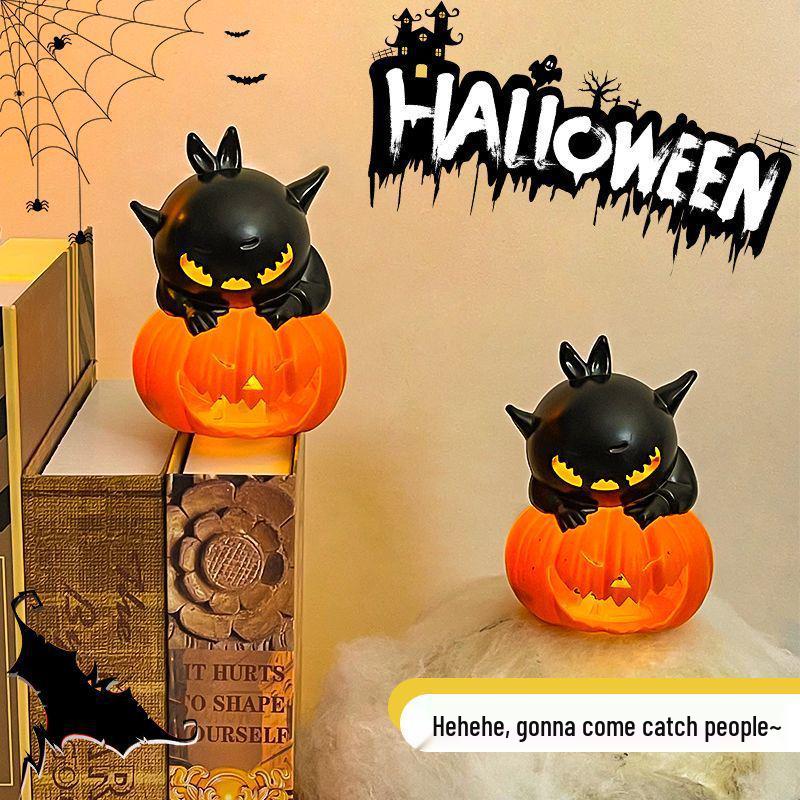 Halloween Pumpkin Night Light - Spooky Home Decor, Kids' Toy for Bedroom Atmosphere