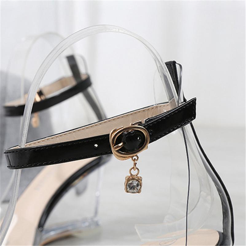 Женские фетиш-сандалии на высоком каблуке 8 см на танкетке и платформе, женские прозрачные босоножки из плексигласа на массивном каблуке, прозрачные туфли для ночного клуба