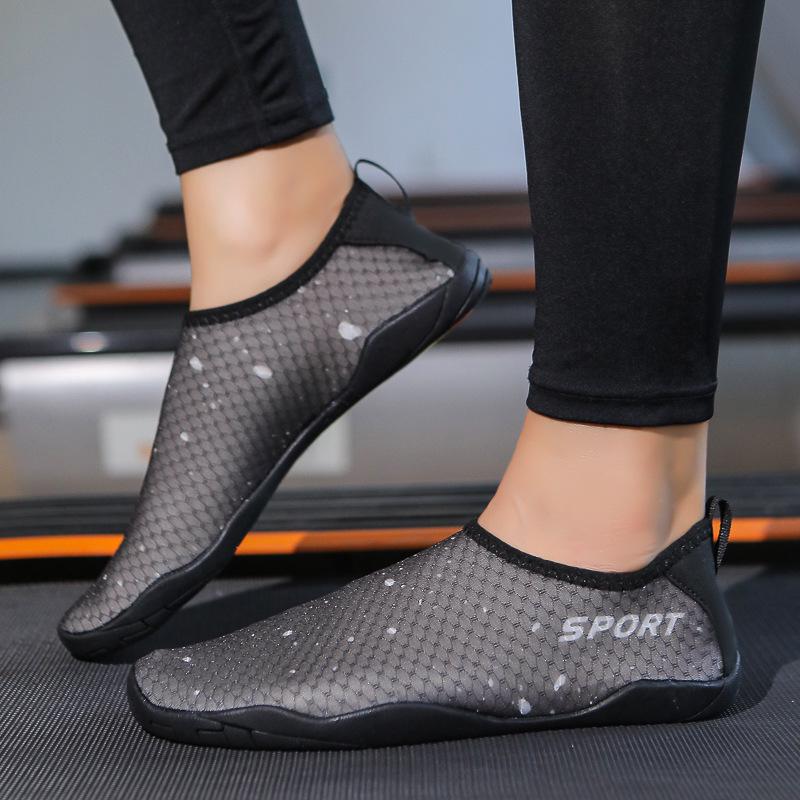 Унисекс дышащая обувь для indoor-спорта с мягкой подошвой, противоскользящая, с амортизацией, для бега, фитнеса, прыжков на скакалке, аэробики, беговой дорожки и йоги