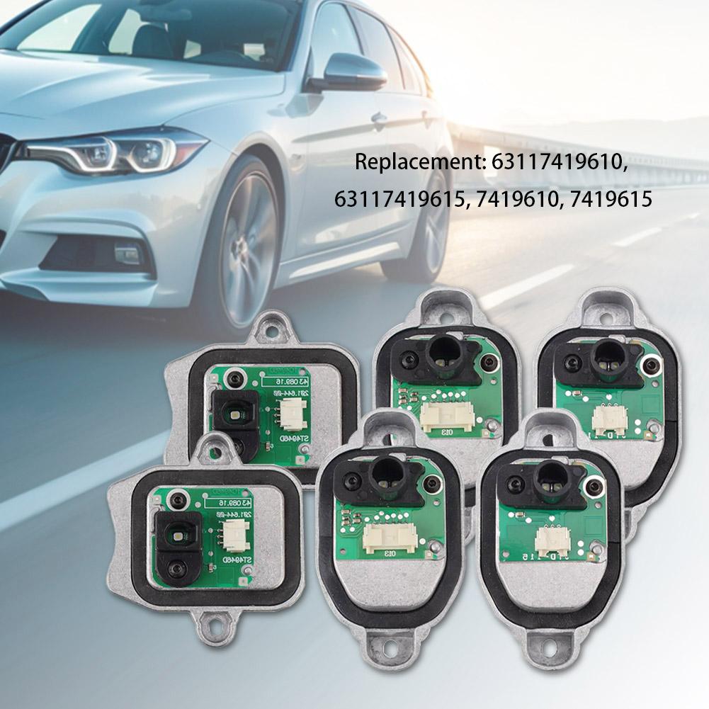 6PCS Yellow Angel Eyes DRL Module LED Headlight Daytime Running Light for BMW 2015-2019 F30 F31 LCI 320i 328i 340i 330i