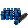 Wheel Nut Set (Black) (Blue (P1.5) 20 Pieces Set