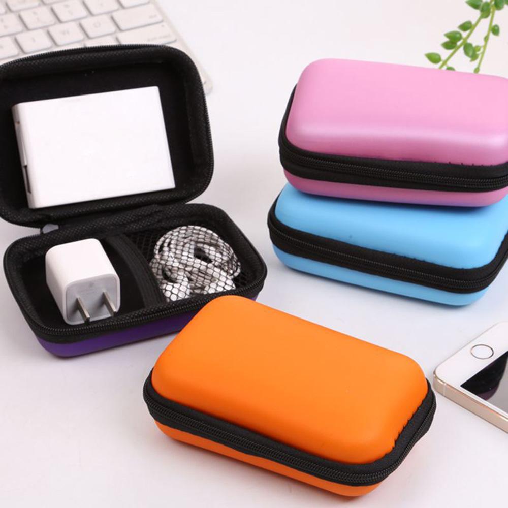 New Headset Travel Storage Box Headphone Bag Portable Case Cable Accessories
