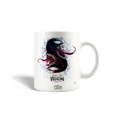 Керамическая кружка - Venom - Let There Be Carnage - 30 мл - Можно мыть в посудомойке - Белая