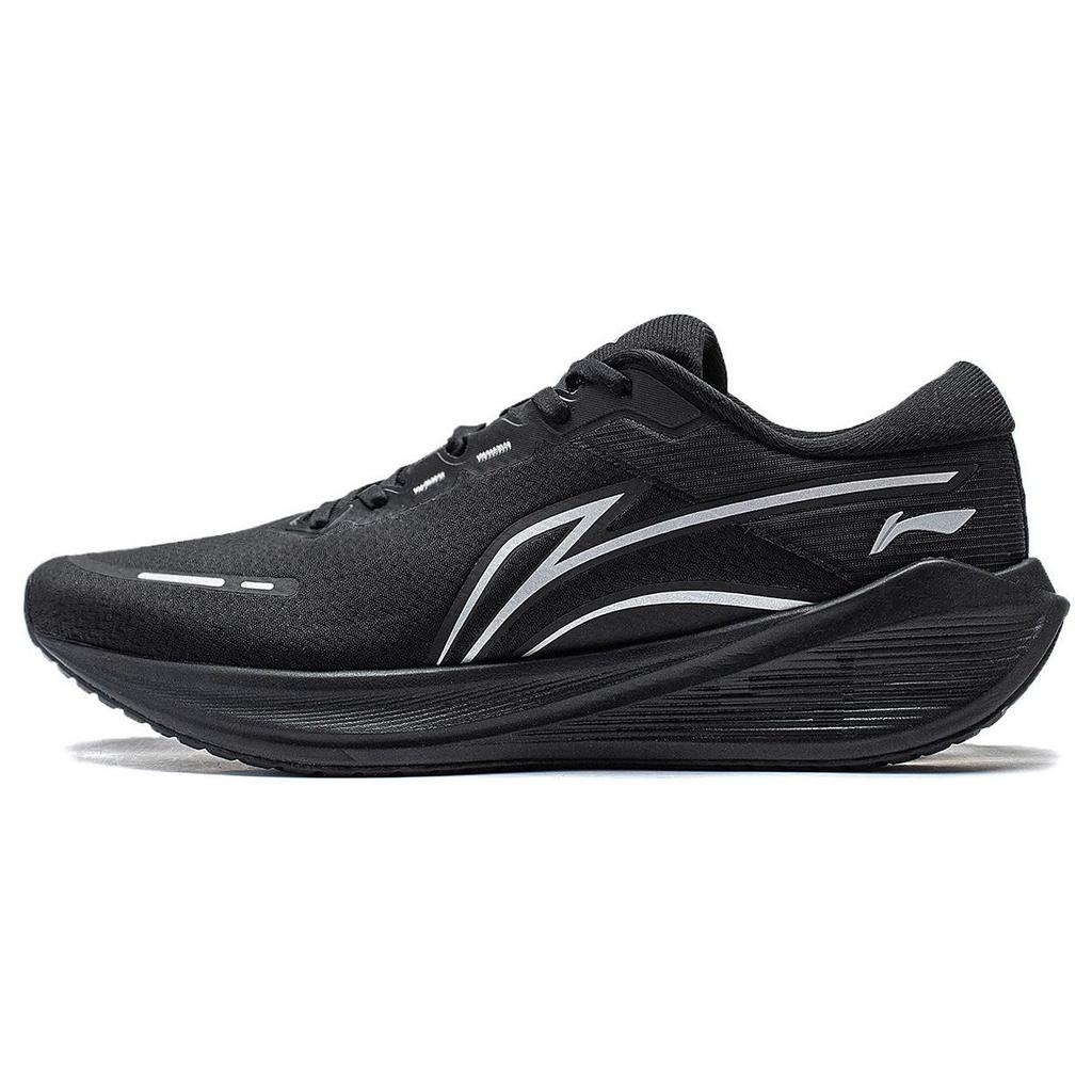 Li Ning Wu Shi Lite V2 Lightweight High Resilience Shock Absorption Non-Slip Wear-Resistant Low-Top Running Shoes Women Sneaker Black ARST054-6