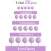 20 шт. Мини-шарики Палочки для торта Топпер Светло-фиолетовые шарики Палочки для торта Шарик для торта для украшения свадебного торта, торта на день рождения
