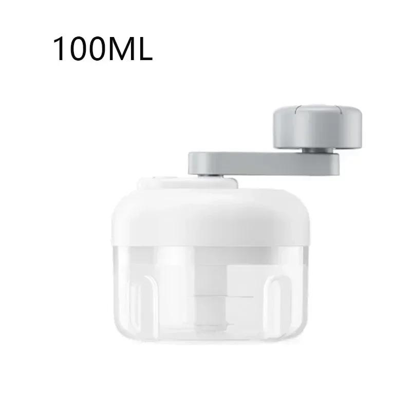 Multifunctional Vegetable Chopper Small Food Processor Manual Hand-Cranked Food Chopper Mincer Tool Garlic Kitchen Items