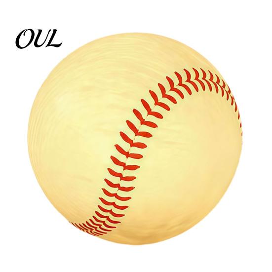 Portable Table Light Realistic Baseball Night Light, Desk Decor Lamp, Ambient Lighting Ornament for Bedroom Office, Creative Sports Themed Bedside