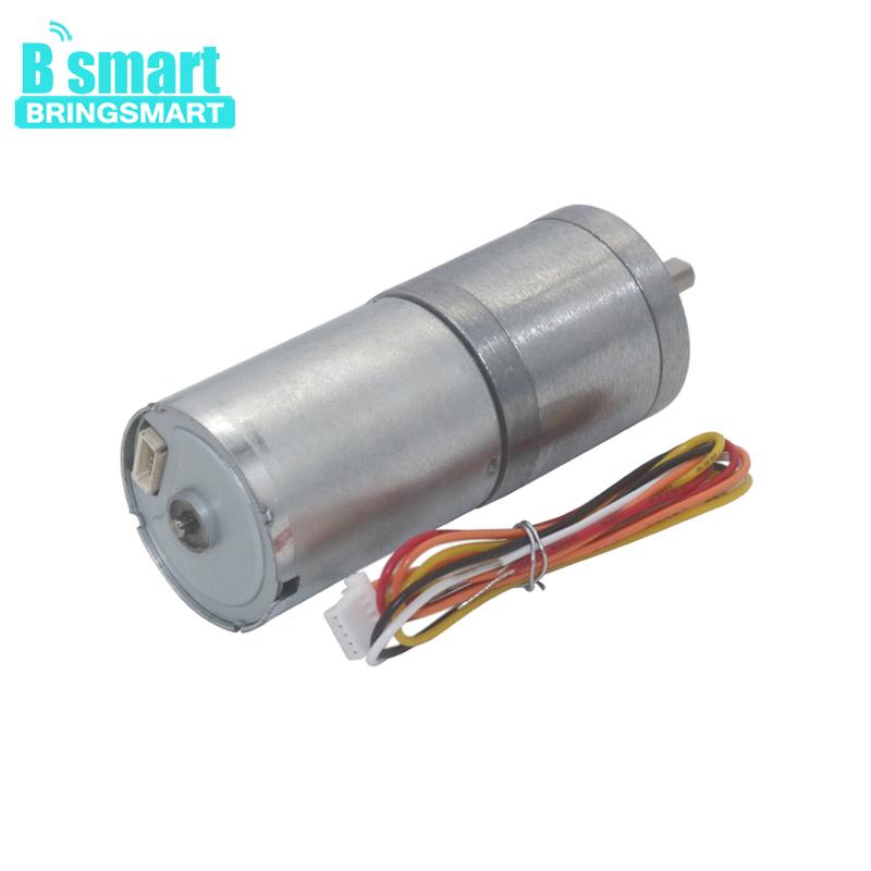 Bringsmart 12-24V BLDC Gear Motor Motor 14-1550RPM Brake High Control Electric DC Motor Customized Auto equipment JGA25-2430