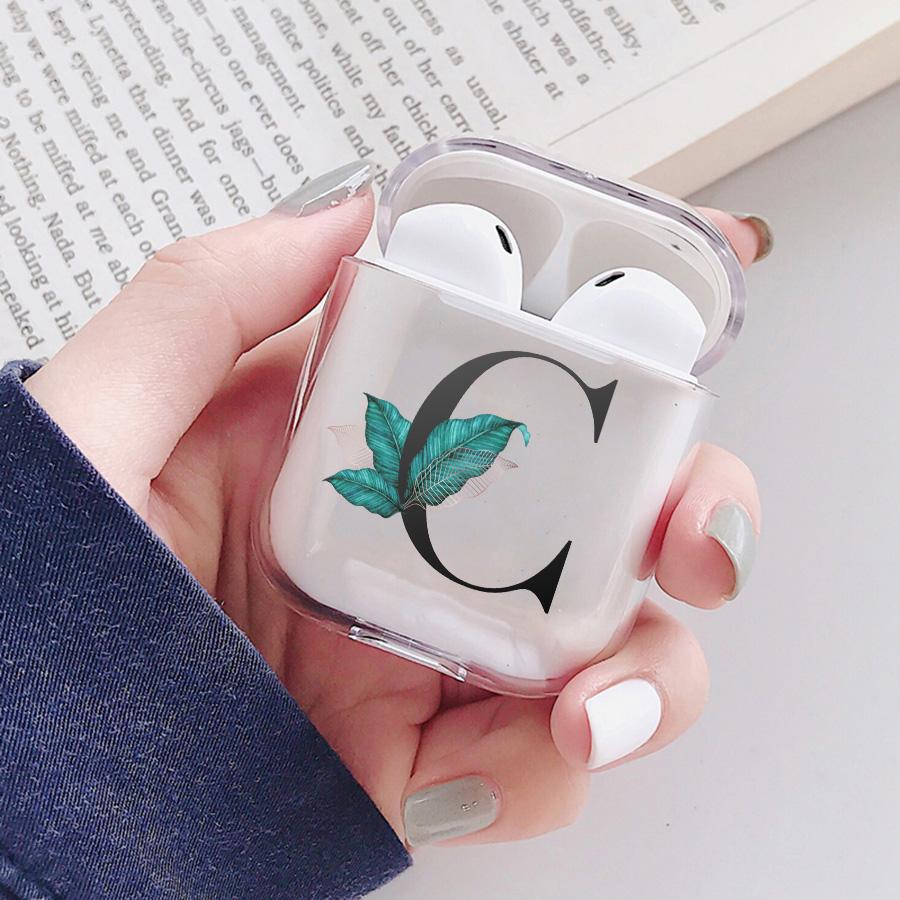 Чехол для AirPods с буквами алфавита для Apple Airpods 3 Pro, беспроводной Bluetooth-гарнитура, защитный чехол, прозрачный чехол для зарядки