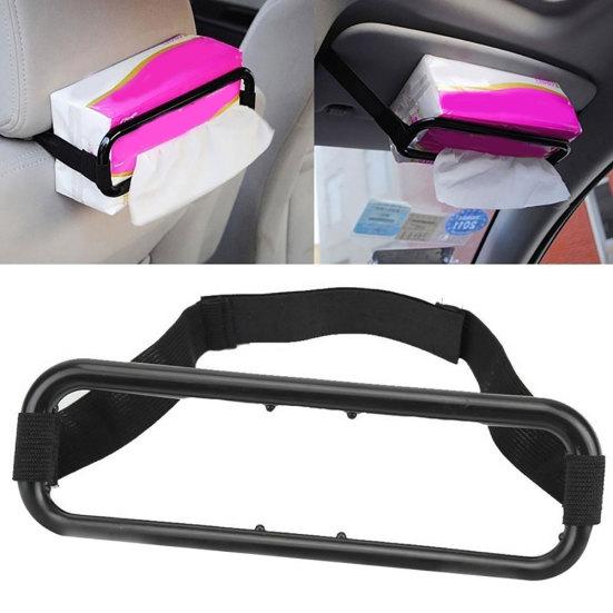 Universal Car Auto Seat Back Sun Visor Tissue Box Holder Paper Napkin Bracket