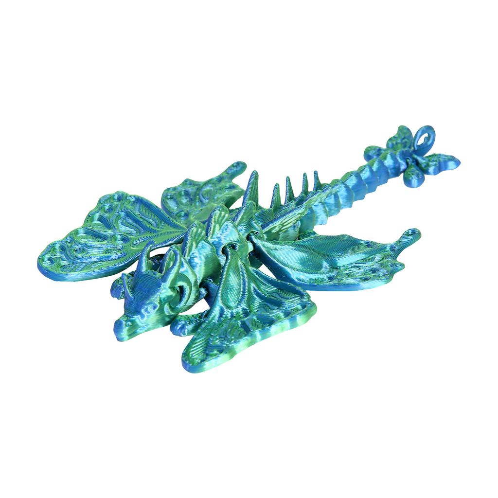 Игрушка-бабочка-дракон, напечатанная на 3D-принтере, с подвижными суставами, украшение в виде игрушки-бабочки-дракона, снятие стресса, подвижный скелет-бабочка-дракона