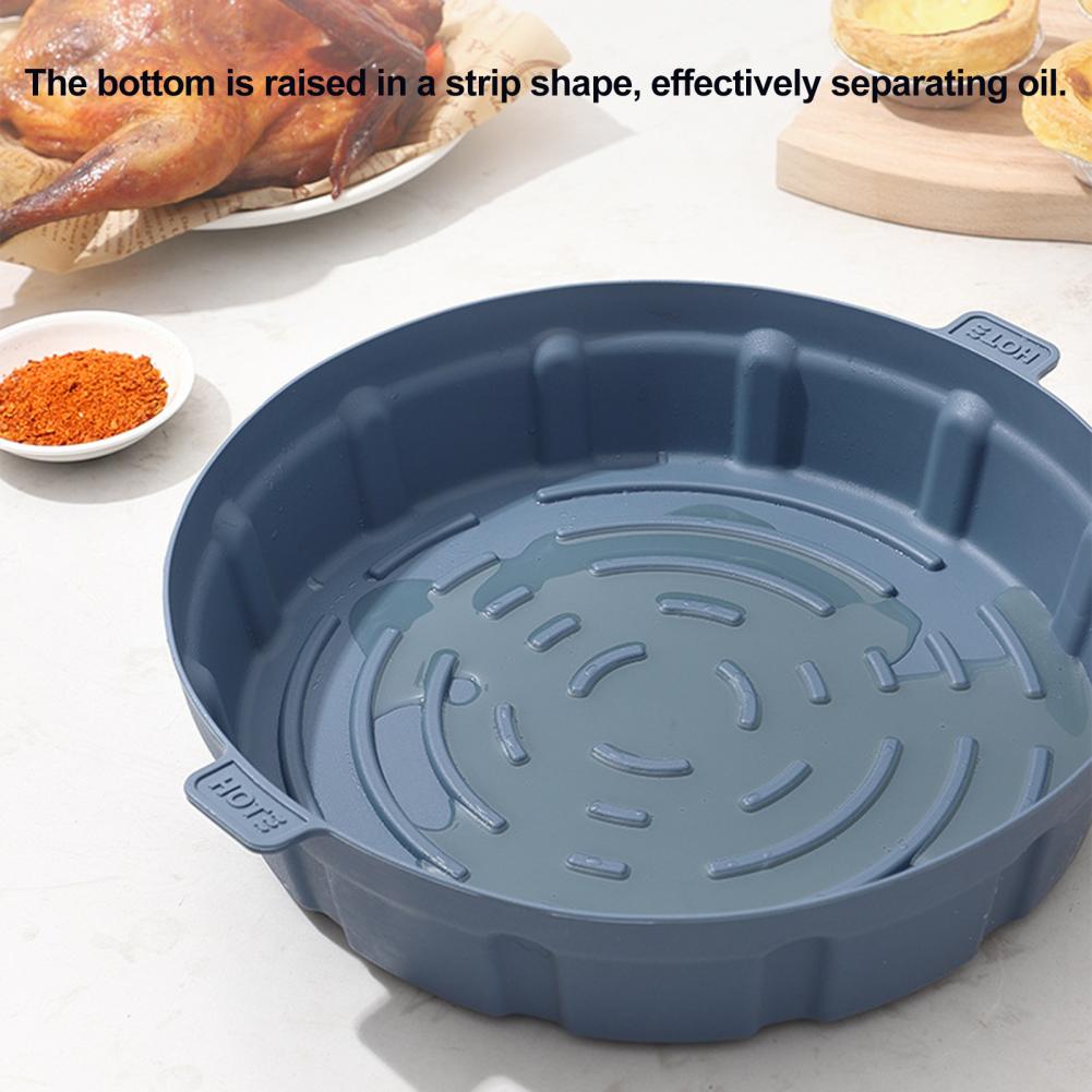 Silicone Air Fryer Basket Liner Air Fryer Silicone Liner Non-stick Silicone Air Fryer Liner Set Reusable Square Pot Oven