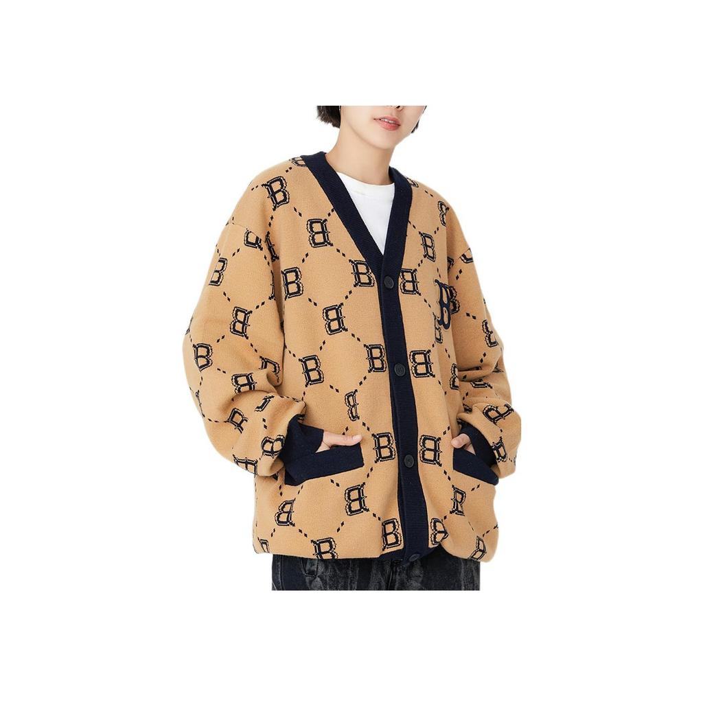 Новые свитеры MLB Boston Red Sox Унисекс Бежевый Желтый 3AKCM0224-43BGS