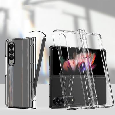 Прозрачный чехол для Samsung Galaxy Z Fold 3 4 5g, складной чехол для телефона на 180 градусов с поддержкой беспроводной зарядки, мягкий противоударный чехол из ТПУ