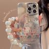 Фэнтези Ins Цвет Замок для Apple 17 Чехол для мобильного телефона для IPhone16For14pro Max Плюшевая цепочка 13 Полный пакет