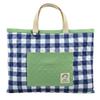 Урок темно-синий клетчатый Сделано в пути к квилтингу начальная школа вход девочек [HOPPE] сумка, Япония, сумочка, школа, детский сад, школа, подготовка,