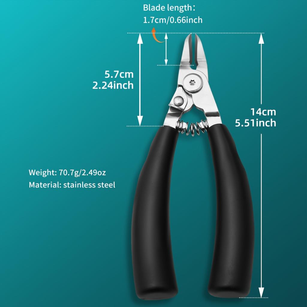 Кусачки для ногтей из нержавеющей стали с изогнутым лезвием и удобной рукояткой