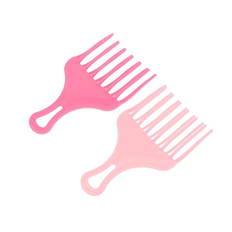 1 шт. вставная расческа для волос в стиле афро, широкая расческа, вилка для волос, щетка для мужчин, масляная головка для волос, пластиковая зубчатая расческа, вьющиеся афро-парикмахерские инструменты