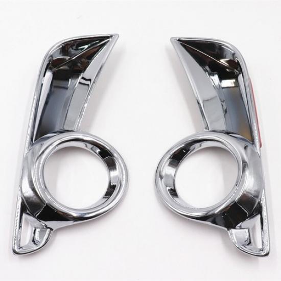 For Toyota Highlander 2017 2018 Chrome Trim Front Fog Light Cover