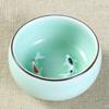 Chinese Longquan Celadon Porcelain 1pcs Tea cup,China Teacups and SaucerTea Bowl Golden Fish 60ml China Tea Pot Celadon Teacups