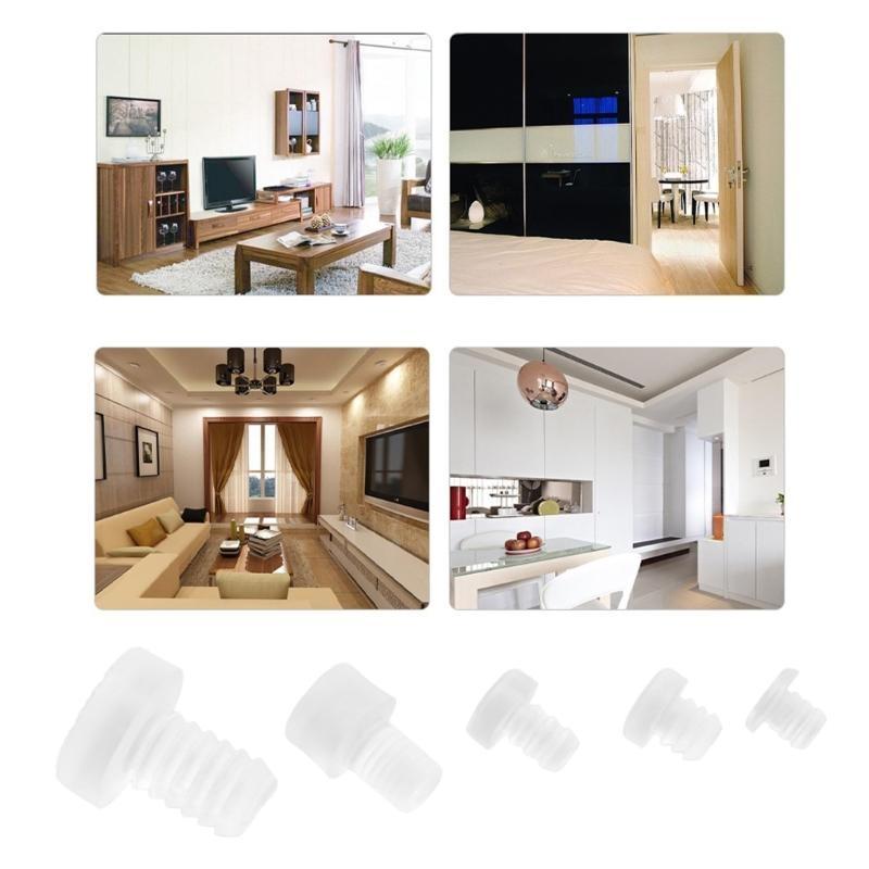 Обновления Резиновая мебельная накладка Защита дверцы шкафа Простая установка для дома