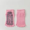 Five Toes Yoga Socks Women Silicone Non-slip Indoor Workout Dance Sports Socks Solid Color Cotton Toeless Fitness Pilates Socks