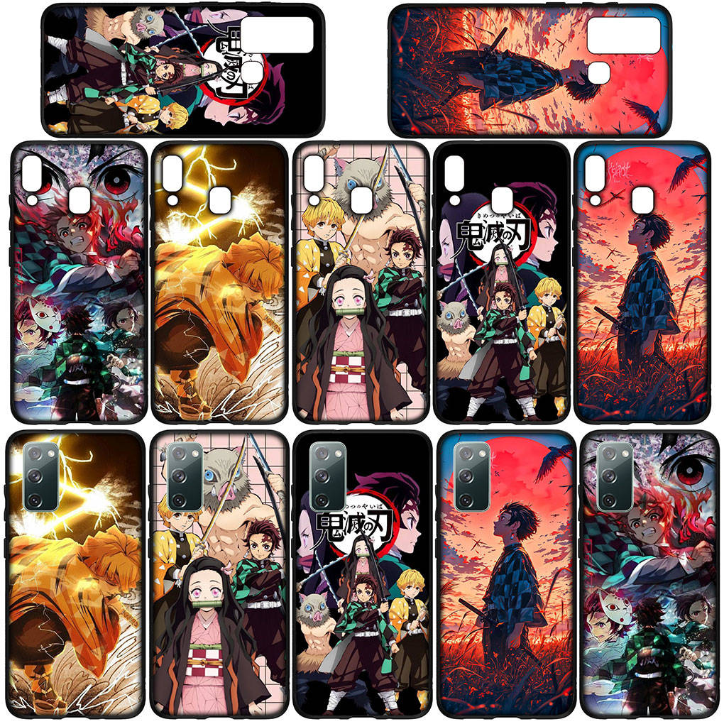 For Samsung Galaxy S24 S23 iPhone 16 15 14 Xiaomi Redmi Note 13 12 11 8 Plus 9 Pro Max X XR Phone Case Kamado Tanjirou Demon Slayer Kamado OPPO Huawei