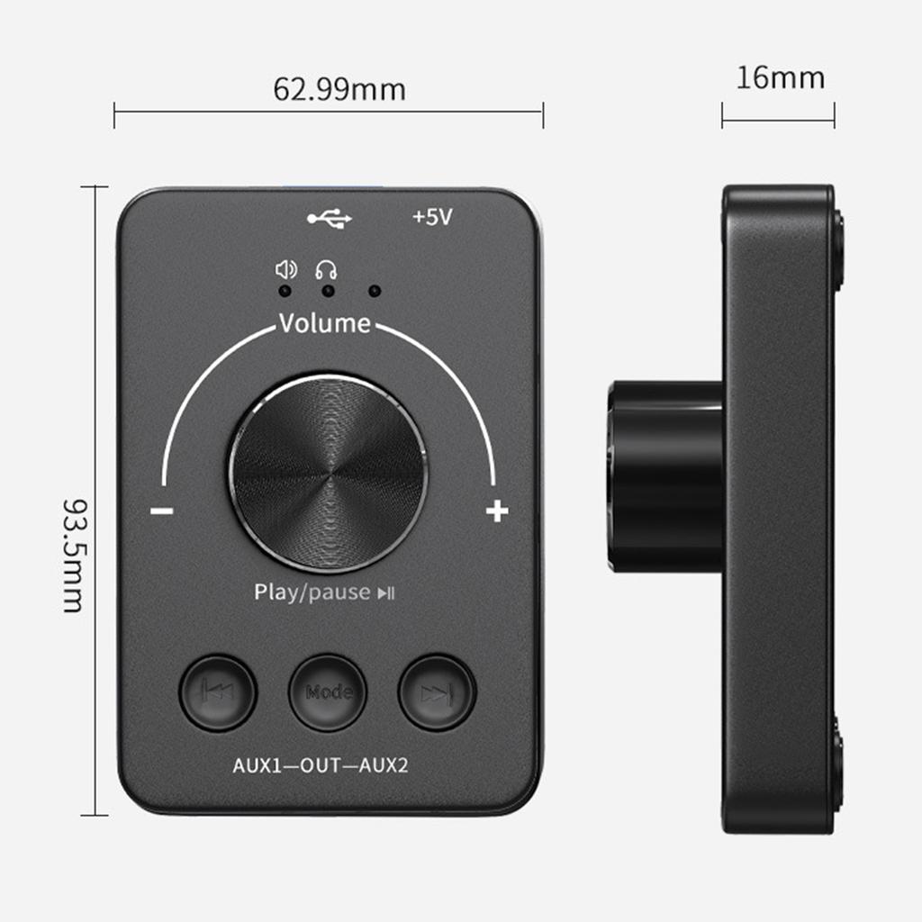 USB-регулятор громкости компьютера BT5.1 Аудио передатчик U Воспроизведение диска Внешняя звуковая карта
