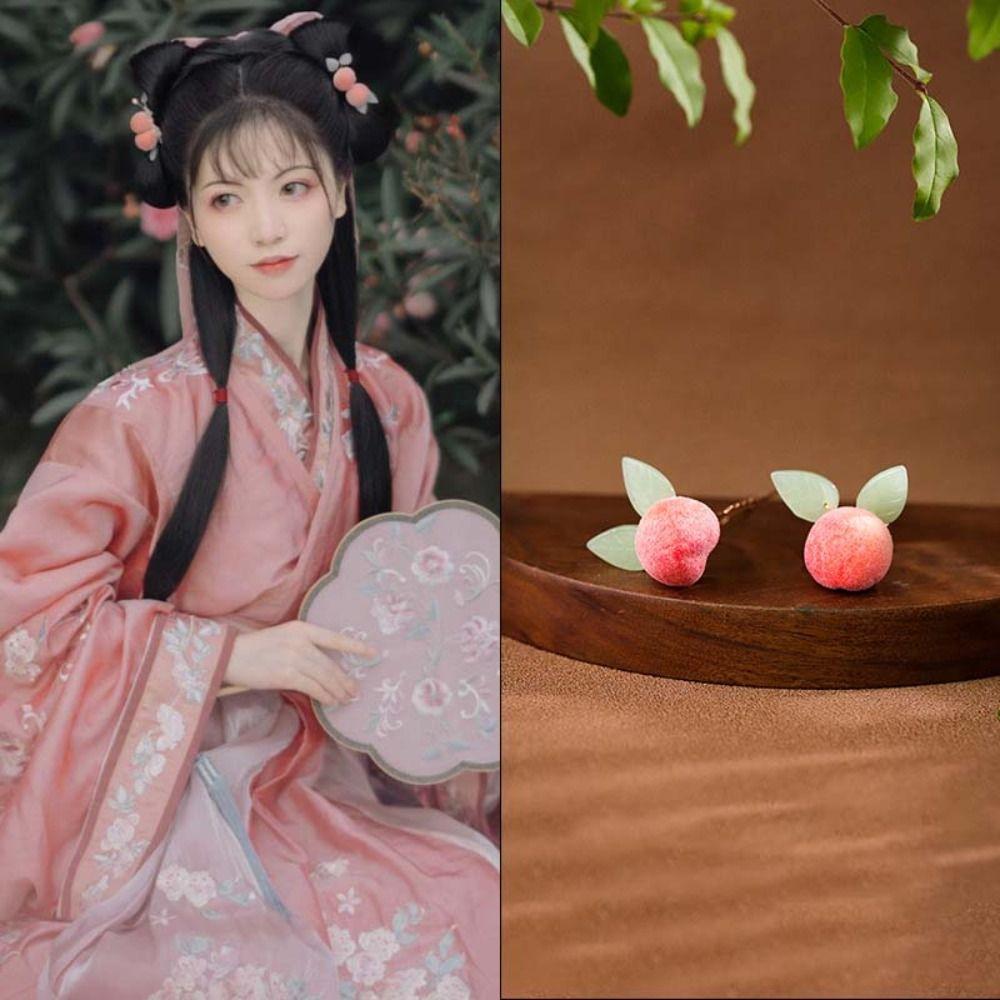 Flower Chinese Style Hair Stick Butterfly Hanfu Hairpin Cute   Cheongsam Accessories