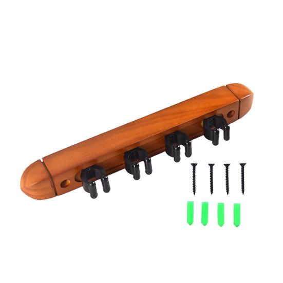 Wall Mount Pool Stick Holder Billiard Pool Cue Rack Hardwood Pool Cue Holder Rest Cue