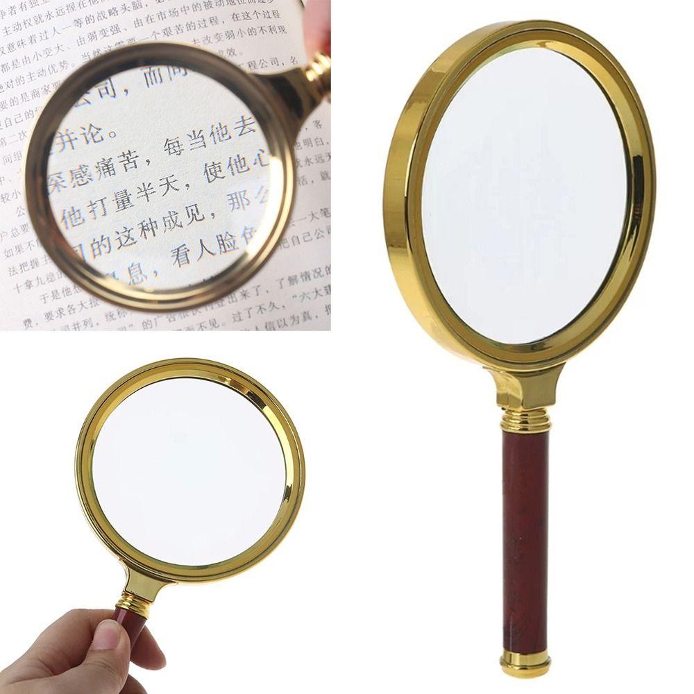 Quality 70/80/90/100mm 10X Handheld Microscope Reading Jewelry Magnifiers Magnifying Glass Lens