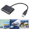 USB 3.0 To HDMI VGA Adapter USB Type C To Dual VGA HDMI Splitter Converter for Windows 11/10/8/7/Mac OS