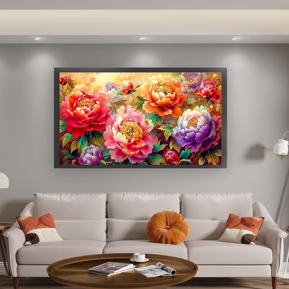 Полный комплект для вышивки крестиком из эко-хлопка 9CT Printed Flower Art