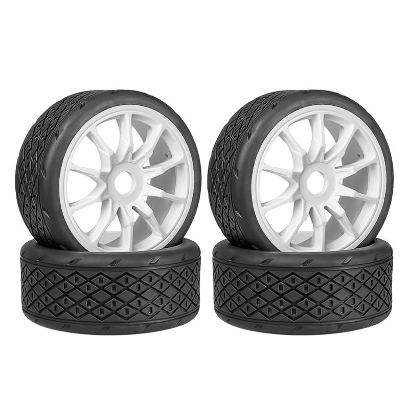Set of 4 Remote Control Wheel Tires for Crawlers Car Model Rubber Wheel Tires for Remote Control Accessories