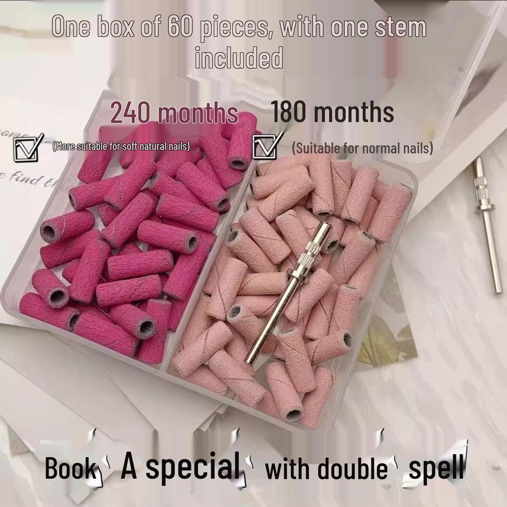 Салонный маникюр Высококачественные шлифовальные ленты со стальным мандрелем - Прочные, износостойкие инструменты