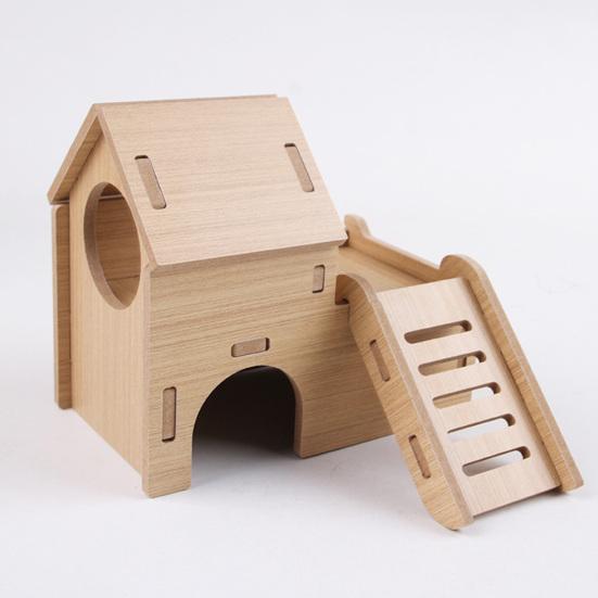 Деревянный домик-укрытие для хомяка, аксессуары для клетки, набор из 8 натуральных жевательных игрушек с плетеным морковным шариком и палочками для кролика, зайца, шиншиллы, морских свинок, песчанок