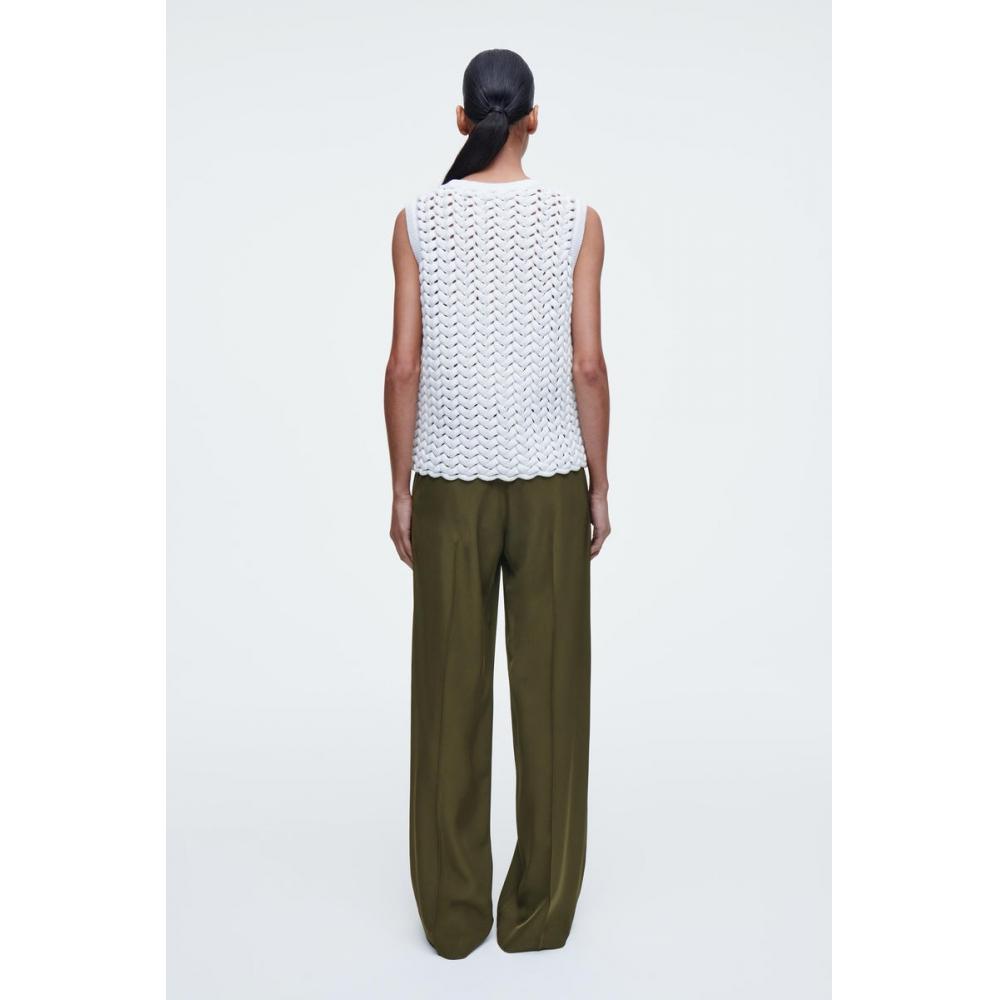 COS Жилет японской ажурной вязки